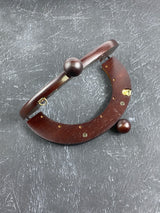 Ahşap Boncuklu Çanta Bursu 20 cm