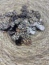 Leopar Desenli Çanta Pulu 20mm 50 Gram