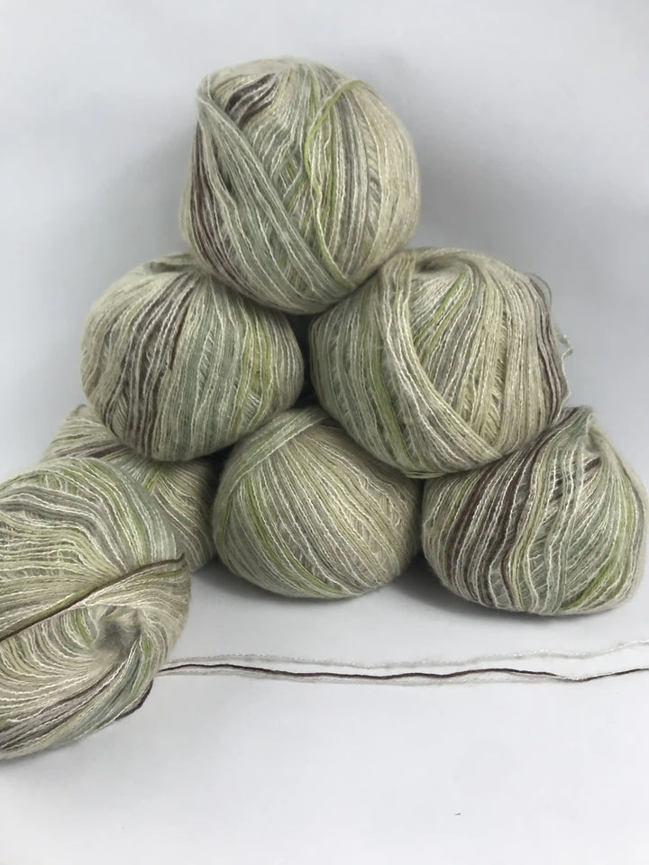 Klavuzlu İnce Moher Yün İp 594 Gram KİM119