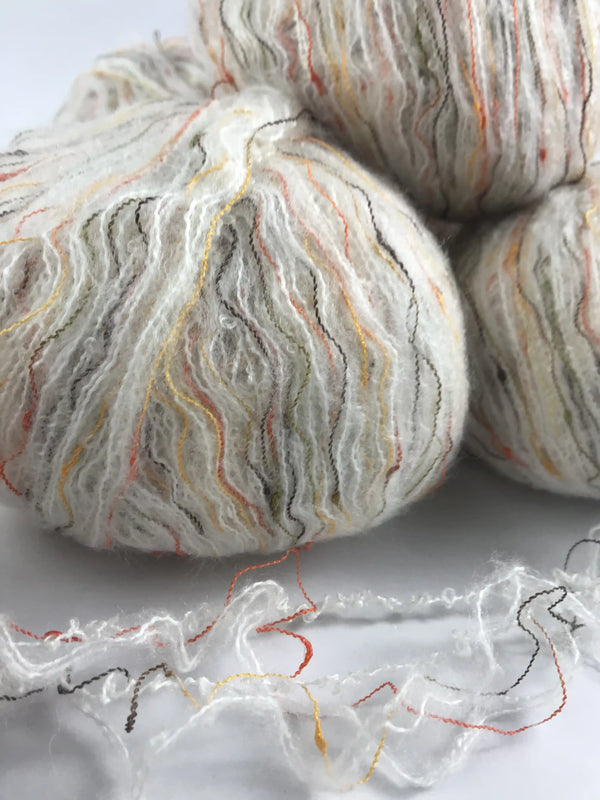 Klavuzlu İnce Moher Yün İp 372-354 Gram KİM138-139