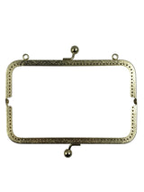 Desenli Metal Çanta Bursu 20 Cm