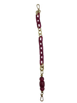 Boncuk/Akrilik Bordo Çanta Sapı 43 Cm
