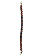 Ahşap Boncuk Kahve-Siyah Çanta Sapı 46 Cm