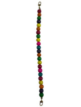 Ahşap Boncuk Renkli Çanta Sapı 46 Cm