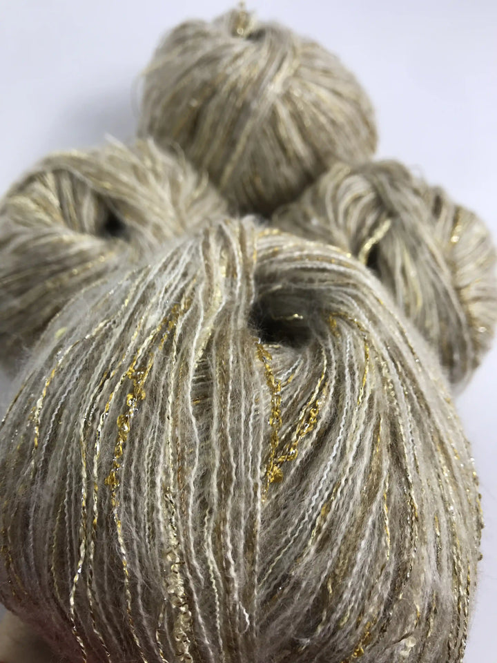 Klavuzlu İnce Moher Yün İp 508-400 Gram KİM159-160