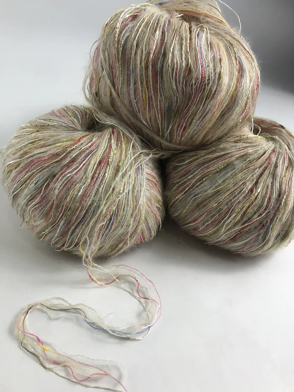 Klavuzlu İnce Moher Yün İp 424-476-515 Gram KİM161-162-163