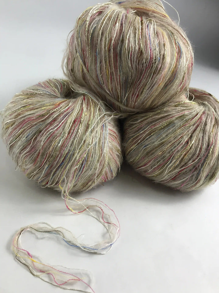 Klavuzlu İnce Moher Yün İp 424-476-515 Gram KİM161-162-163