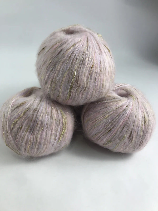 Klavuzlu İnce Moher Yün İp 400 Gram KİM168