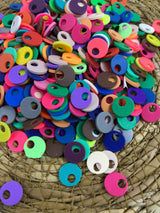 Plastik Renkli Boncuk 10mm 50 Gram