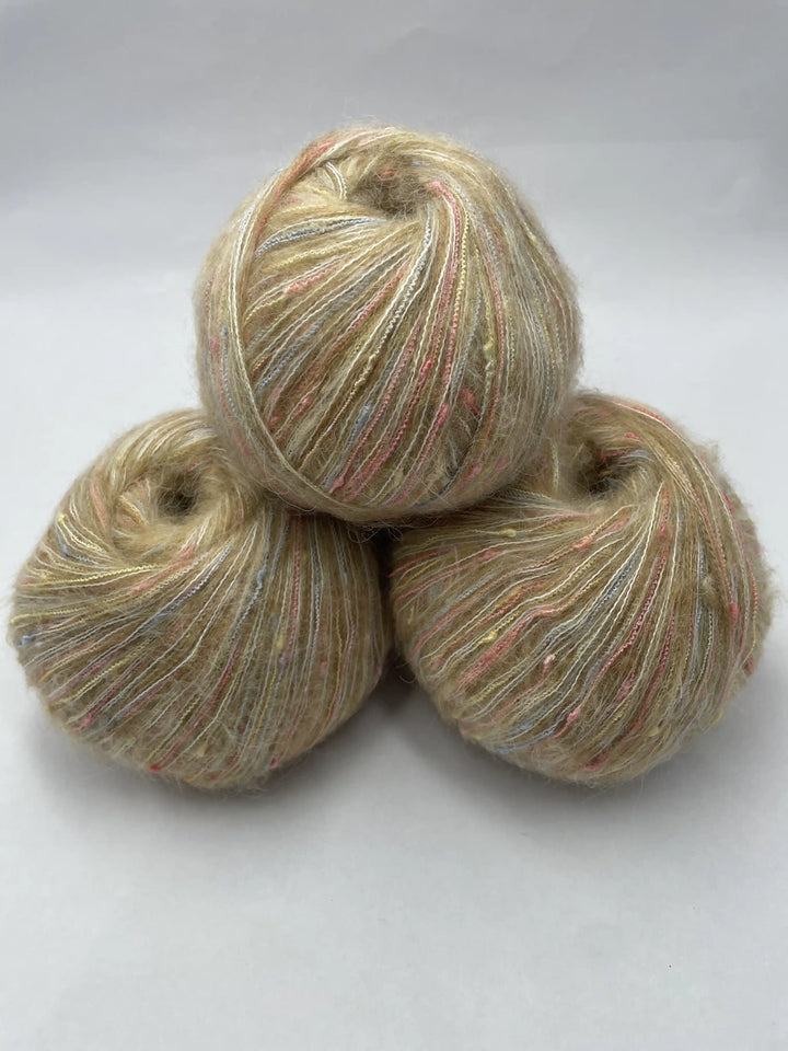 Klavuzlu İnce Moher Yün İp 400 Gram KİM41