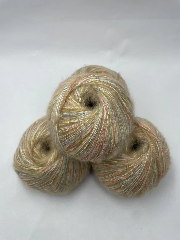 Klavuzlu İnce Moher Yün İp 400 Gram KİM41