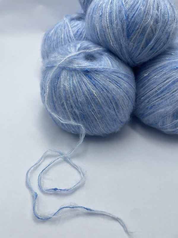 Klavuzlu İnce Moher Yün İp 682 Gram KİM49