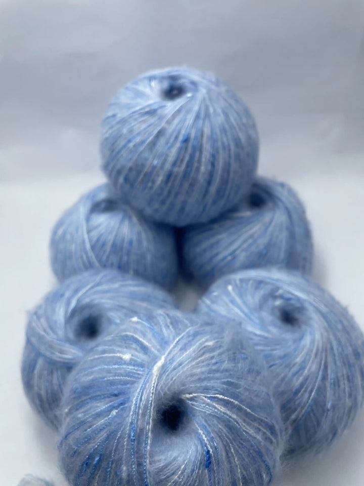 Klavuzlu İnce Moher Yün İp 682 Gram KİM49