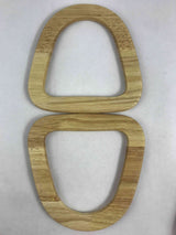 Ahşap Çanta Sapı Yuvarlatılmış Dikdörtgen 16x17 Cm