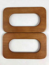 Ahşap Çanta Sapı Dikdörtgen 16x9 Cm