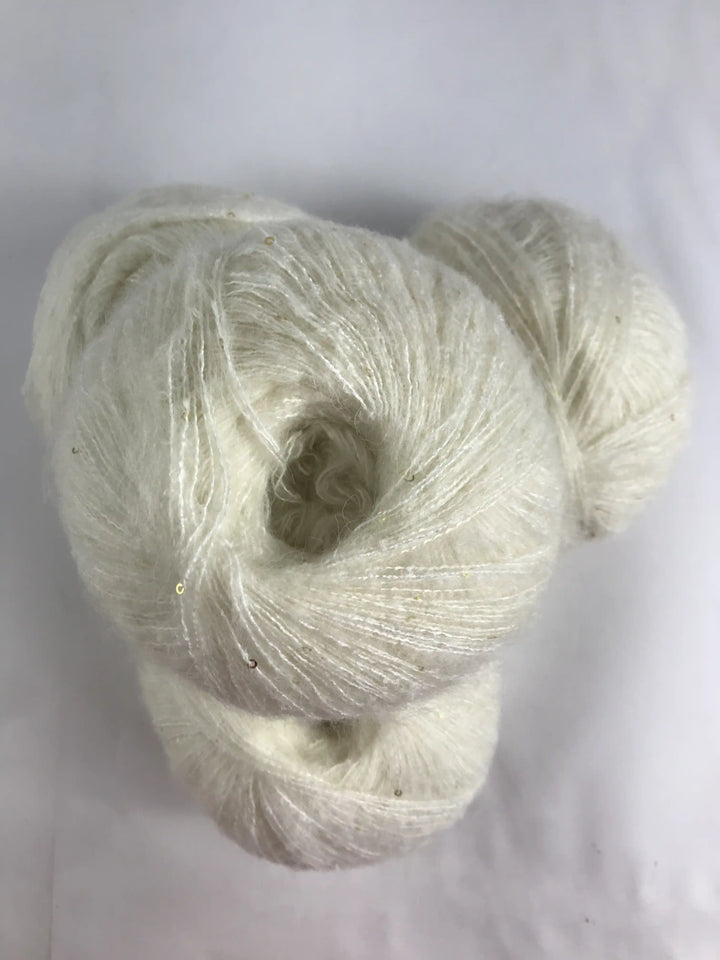 Klavuzlu Pullu Yün İp 428 Gram KP23 (Krem)