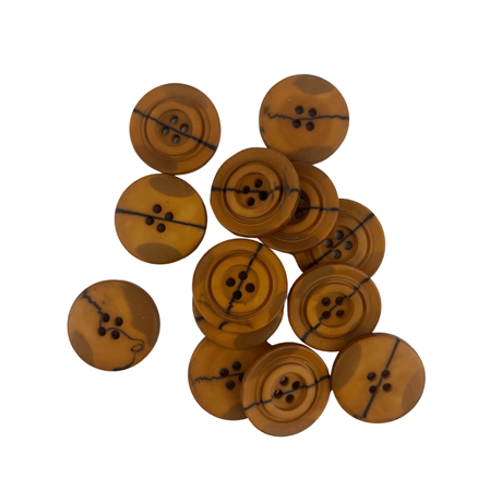 Kahve Renk 4 Farklı Boy Düğme