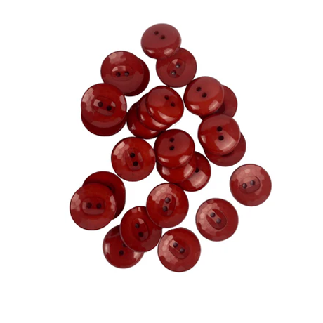 Kırmızı Parlak 2 Boy Düğme