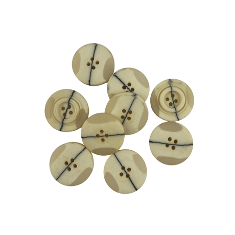 Koyu Krem Renk 4 Farklı Boy Düğme