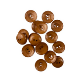 Koyu Turuncu Parlak 2 Boy Düğme