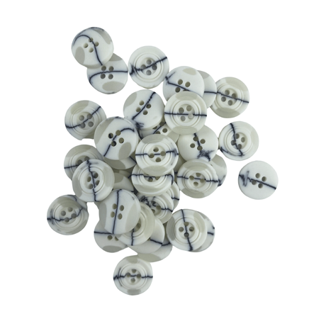 Krem Renk 4 Farklı Boy Düğme