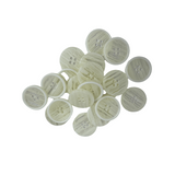 Krem Renk 4 Farklı Boy Düğme