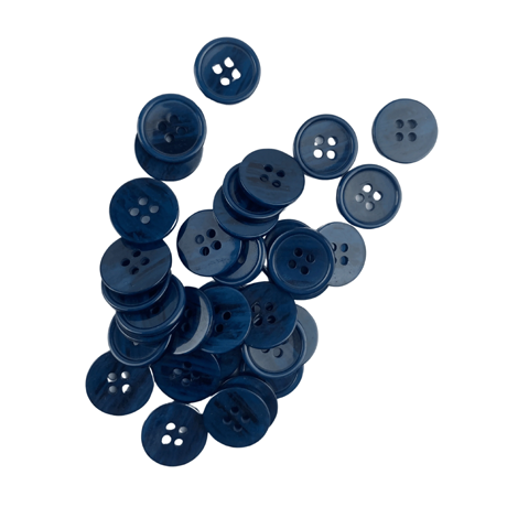 Lacivert Renk 4 Farklı Boy Düğme