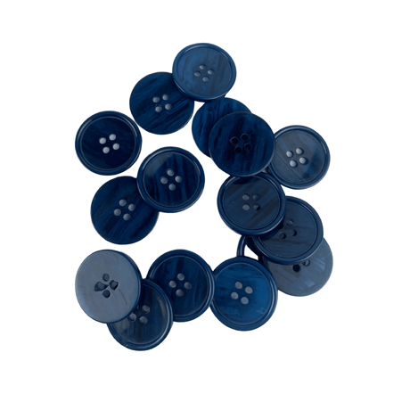 Lacivert Renk 4 Farklı Boy Düğme
