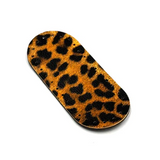 Leopar Desenli Oval Çanta Tabanı 25x7