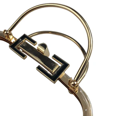 Lüx 20cm Saplı Metal Çanta Bursu