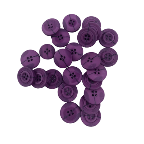 Mor Renk 4 Farklı Boy Düğme