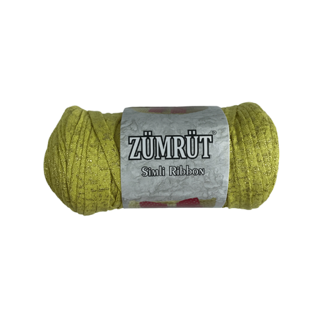 Zümrüt Simli Ribbon İp