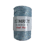 Zümrüt Makrome Simli-Pullu
