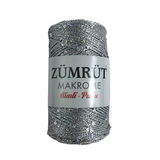 Zümrüt Makrome Simli-Pullu
