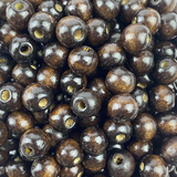 Siyah-Kahve Renkli Ahşap Boncuk