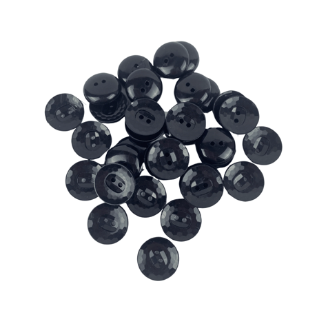 Siyah Parlak 2 Boy Düğme