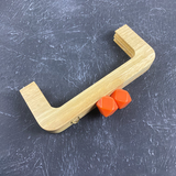 Boncuklu Ahşap Çanta Bursu 20 cm