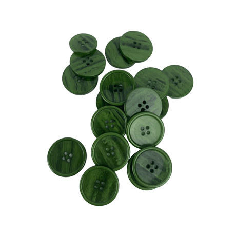 Yeşil Renk 4 Farklı Boy Düğme