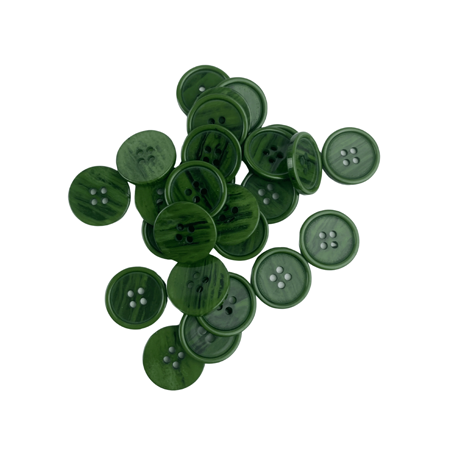 Yeşil Renk 4 Farklı Boy Düğme