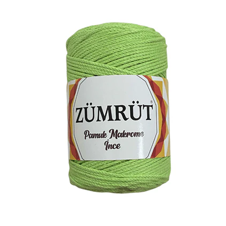 Zümrüt İnce Pamuk Makrome İpi ZİPM10