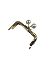 10 cm İncili Metal Cüzdan Bursu