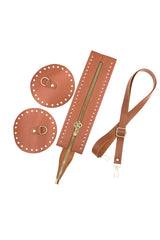 Silindir Deri Çanta Seti