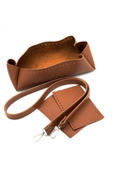 Deri Havuz Tabanlı Çanta Seti