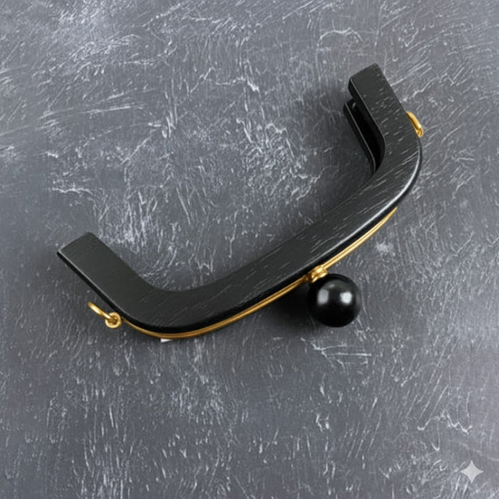 Ahşap Boncuklu Çanta Bursu 20 cm