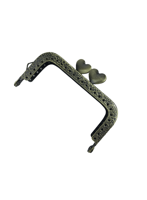 8 cm Kalp Metal Cüzdan Bursu