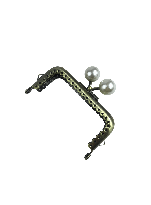 8 cm İncili Metal Cüzdan Bursu