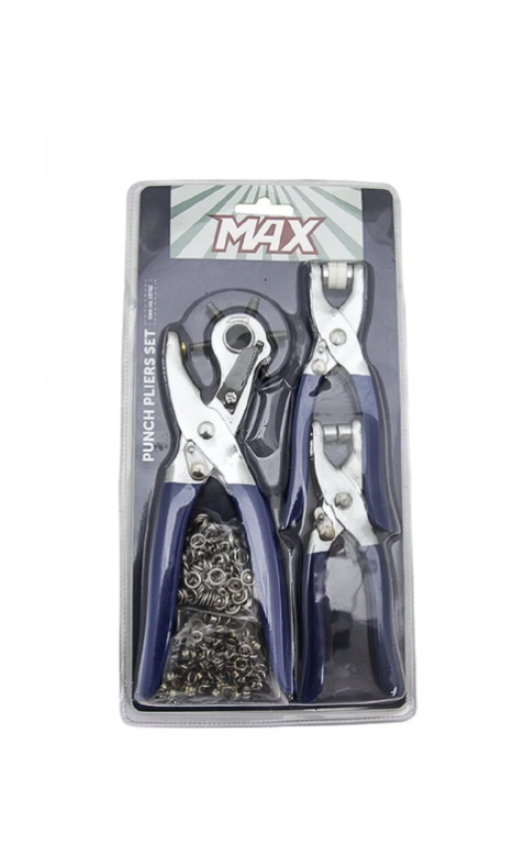 Çıtçıt Takma, Kuş Gözü Takma ve Kemer Delme Makinesi (Punch) Seti