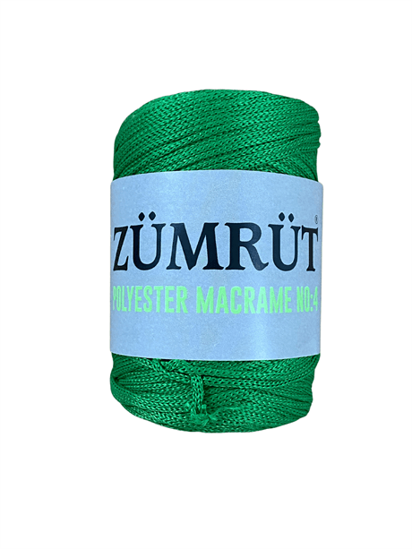 Zümrüt Polyester Makrome İpi No:4 ZPMİ9 Zümrüt Polyester Makrome İpi No: 4 4nomakrome Makromeipi polyestermakrome Ranırip Suplaİp