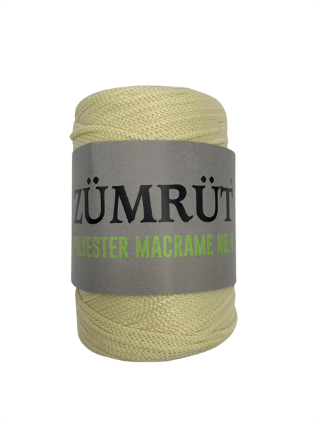 Zümrüt Polyester Makrome İpi No:4 ZPMi25 Zümrüt Polyester Makrome İpi No: 4 4nomakrome Makromeipi polyestermakrome Ranırip Suplaİp